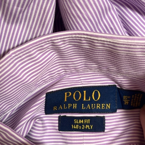 Polo Ralph Lauren Slim Fit Button Down Cotton Dress Shirt - Picture 8 of 9